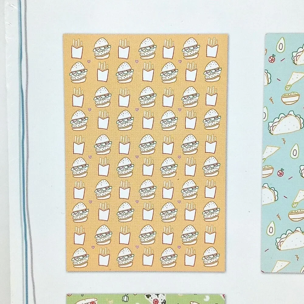 Pack of 3 Molly & Rex Staple Bound Journals Diary Ruled Hamburger Tacos Pizza
